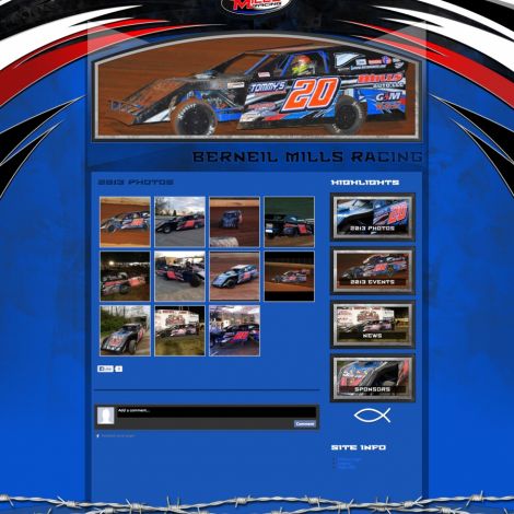 Berneil Mills Racing - Walters Web Design ( 2013 Website Designs )