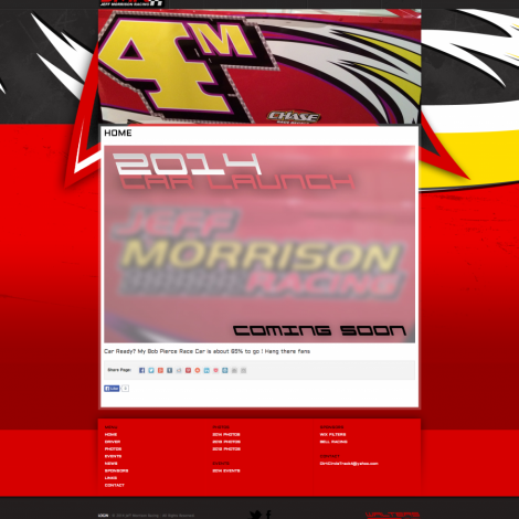 Jeff Morrison Racing - Walters Web Design ( 2014 Website Designs )