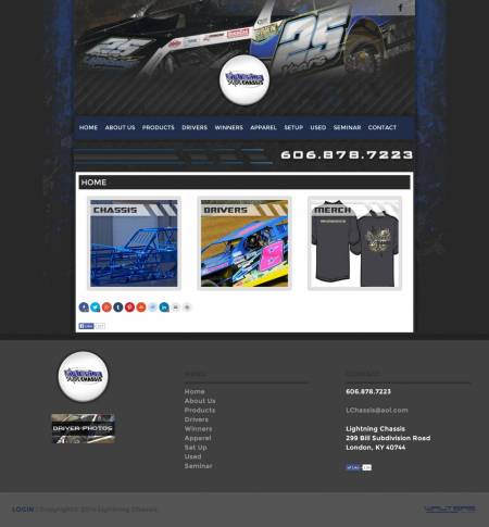 Lightning Chassis Builder Website Design - Walters Web Design