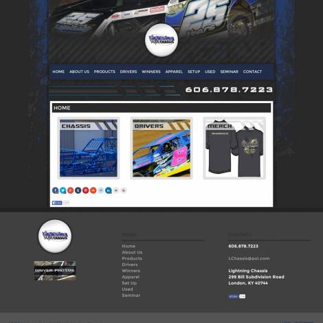 Lightning Chassis Builder Website Design - Walters Web Design