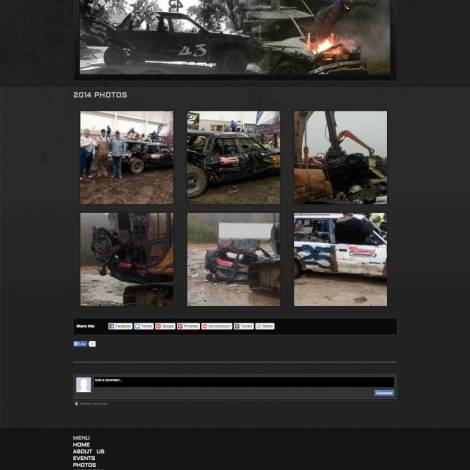 Timbrook Motorsports Productions - Demolition Derby Website ( Walters Web Design )