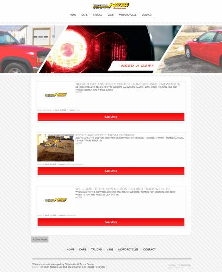 Nelson Car and Truck Center - Used Car Website ( Walters Web Design )