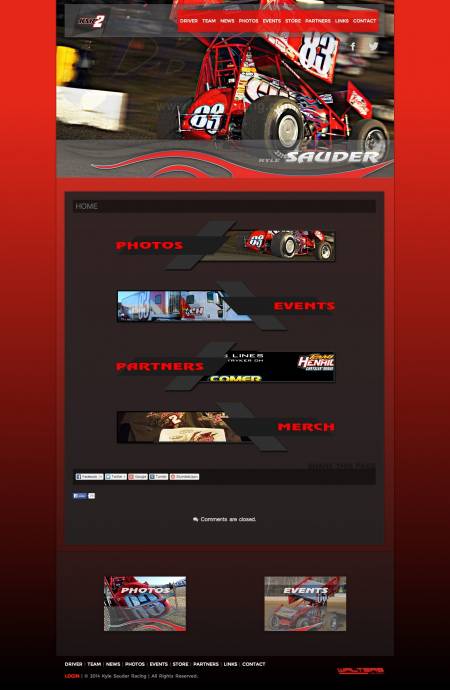 Kyle Sauder Racing Sprint Car Website ( Walters Web Design )