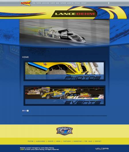 Lance Dehm Racing Dirt Modified Website