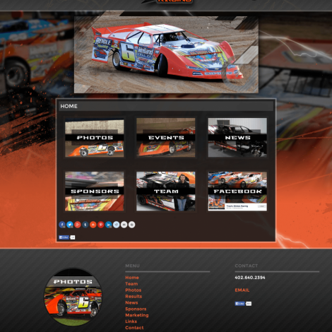Travis Dickes MLRA Driver Website Design - Walters Web Design
