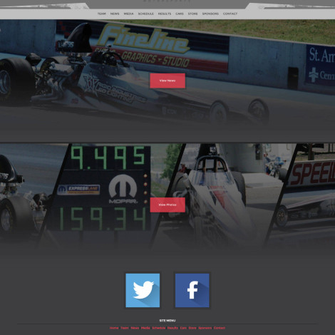 2015 Nicoletti Motorsports Drag Racing Team Website Design - Walters Web Design