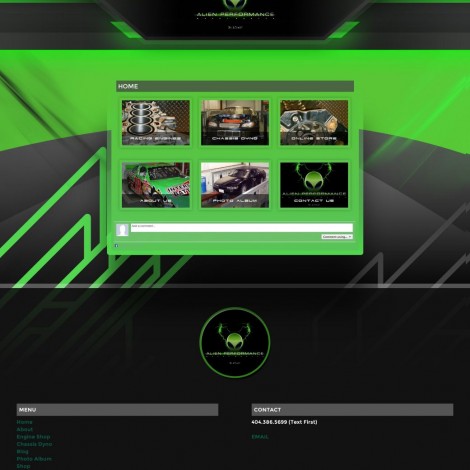 Alien Chassis Dyno Website - Walters Web Design