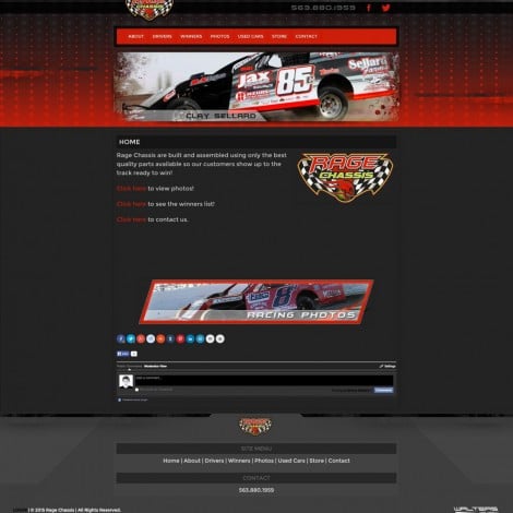 Rage Chassis Builder Website Design - Walters Web Design