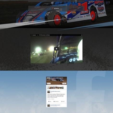2015 Lance Dehm Racing Dirt Modified Driver Website - Walters Web Design