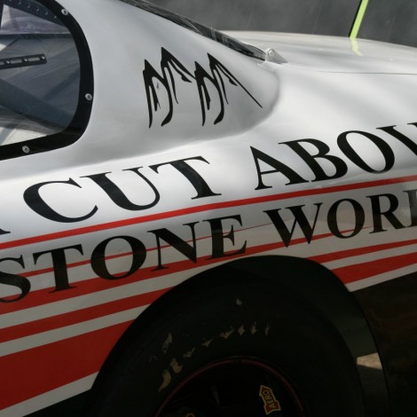 Ryan Heavner 2015 A Cut Above Stoneworks Car Sponsors